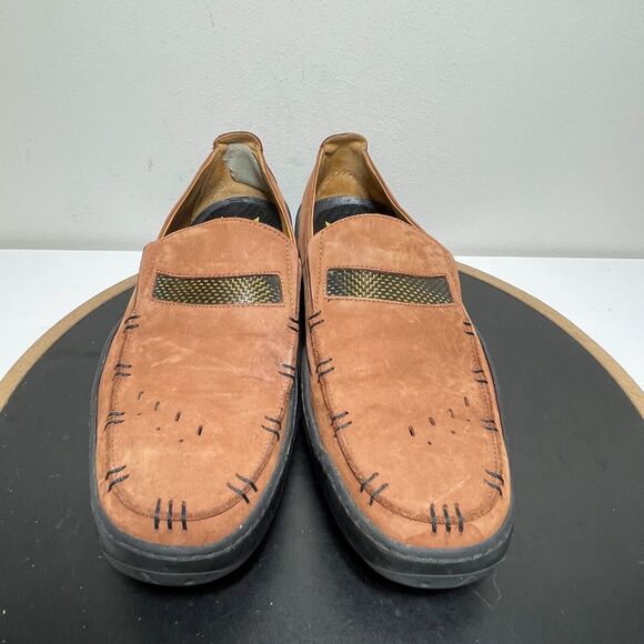 Michael Toschi Mach Loafer Men‎ 11.5 Carbon Fiber Leather Driving Shoe Nubuck - Picture 3 of 14